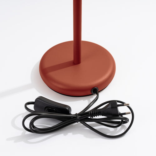Sollux Lighting Tafellamp KARBON rood oker - 14,5x19,5x43cm