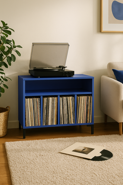 Kast voor platen blauw - vtwonen shop