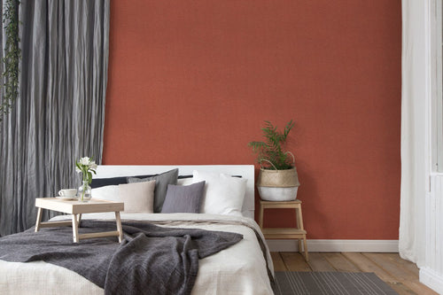 Livingwalls behang effen rood - 53 cm x 10.05 m - AS-385291