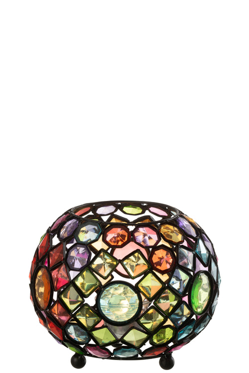 J-Line windlicht - ijzer/kunststof - mix - vtwonen shop