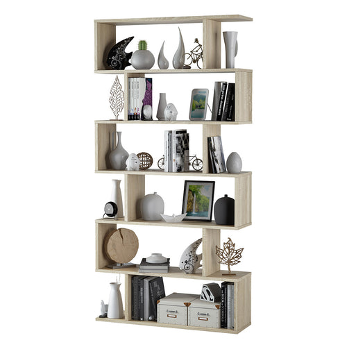 Calicosy - Bücherregal mit 6 Fächern ATHENA - 24x80x192 cm
