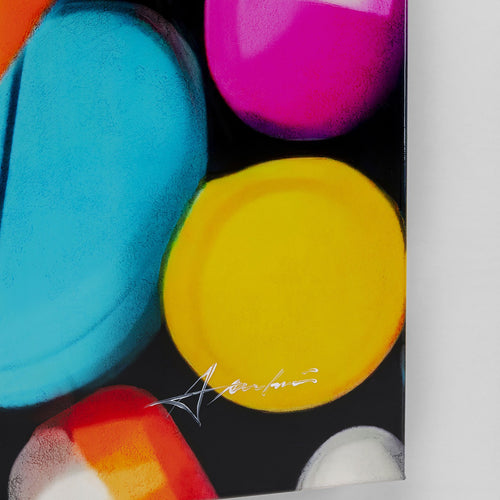 Kare Design Schilderij gestreepte capsules 70x140cm