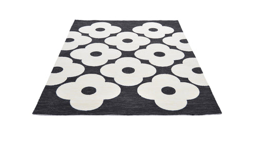 Vloerkleed Orla Kiely Spot Flower Black Outdoor 460805 160x230 cm - vtwonen shop