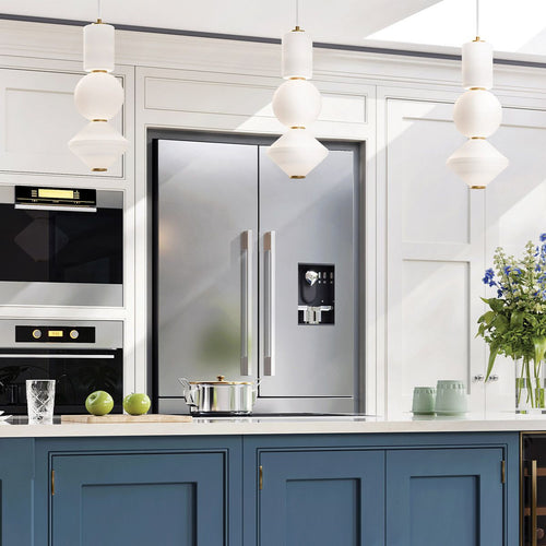 LED Slim Pendelleuchte Deckenleuchte Modern Antik Gold 3000K
