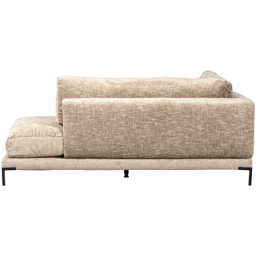 vtwonen lounge bank element links Couple - Polyester - Naturel Melange -89x100x200 - vtwonen shop
