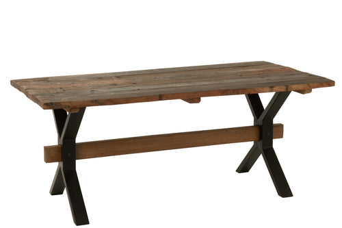 J-Line eettafel Verouderd - hout - bruin - vtwonen shop