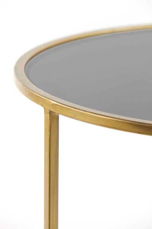 Light & Living salontafel DUARTE - Ø75x44cm - goud - Set van 2 - vtwonen shop