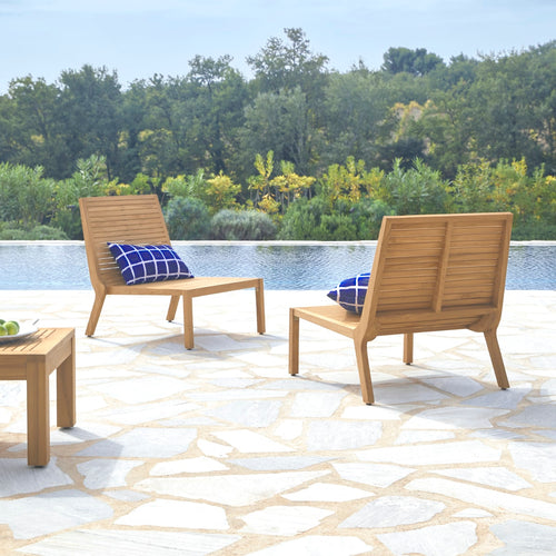 Tikamoon Loungeset in teakhout Teo 3 personen - Naturel - vtwonen shop