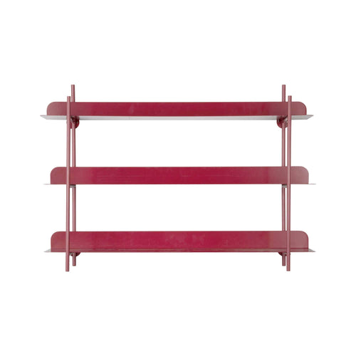 Present Time wanddecoratie Riqueza Tres - rood - 60x16x42cm