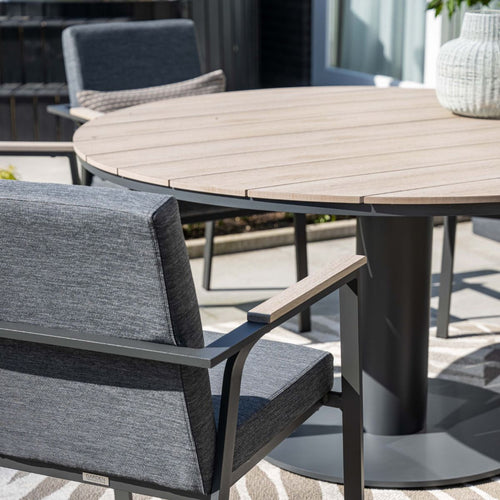 Garden Impressions Tuintafel Leona Ø150 cm - donker grijs