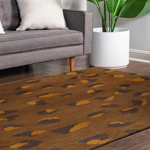 Lola&Moi vloerkleed Brownie - bruin - 80x150cm