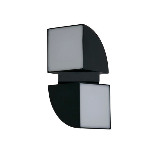 Searchlight Dakota LED Buiten Up Down Wandlamp, Zwart