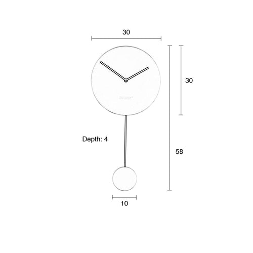 Zuiver Minimal Klok/ Wandklok Rond 30 cm Grijs - vtwonen shop