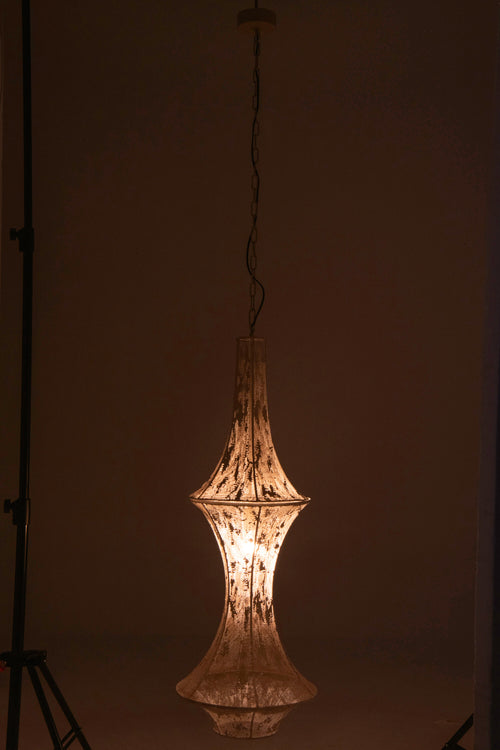 J-Line hanglamp Obi - ijzer - wit