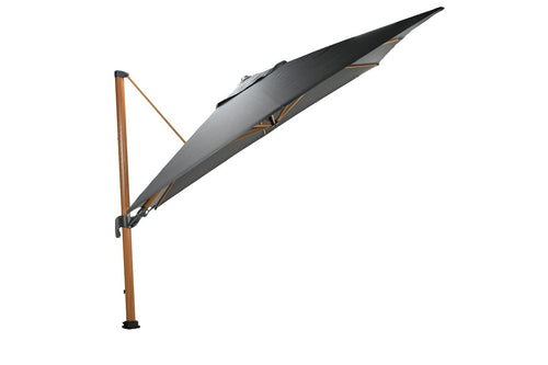 Hawaii Big Pole II parasol - 350x350 cm - l. teaklook -royal antraciet - vtwonen shop