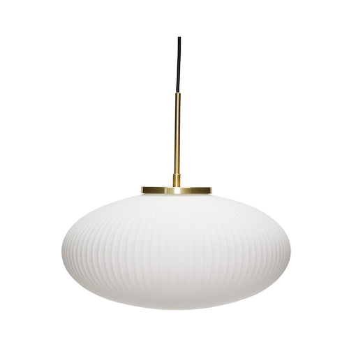 Hübsch hanglamp Serene - glas/ijzer - ø40xh38cm, e27