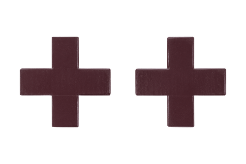 noo.ma Dodi houten wandhaken set van 2 - Wine Berry