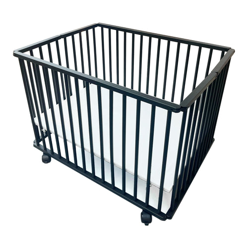 Petite Amélie Babybox PANTHERE - 102X76 cm - Beukenhout - zwart