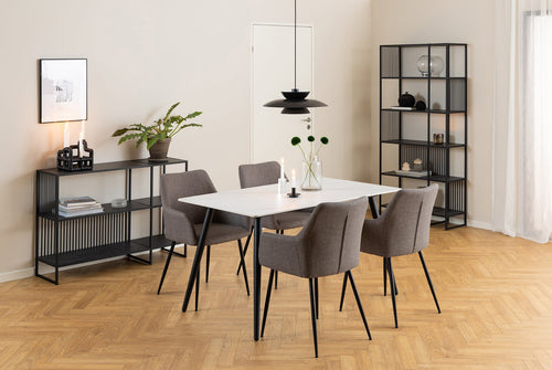 Rebellenclub Eetkamerstoel Ondara - Set van 2 - Lichtgrijs - vtwonen shop