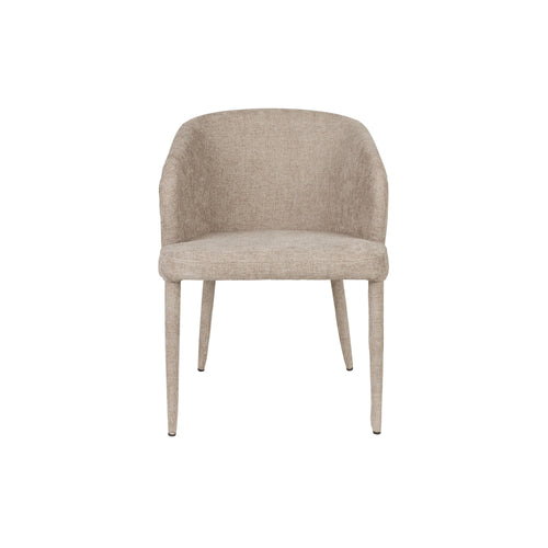 Housecraft Living Tamsin Eetkamerstoelen Gestoffeerd Beige - Set van 2 - vtwonen shop