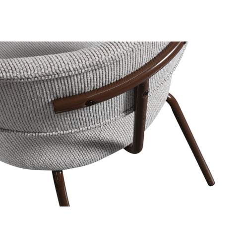 WOOOD eetkamerstoelen Travis - Polyester - Off White - Set van 6