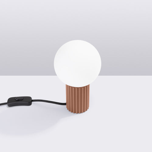 Sollux Lighting Tafellamp HALO mokka - 12x12x19cm