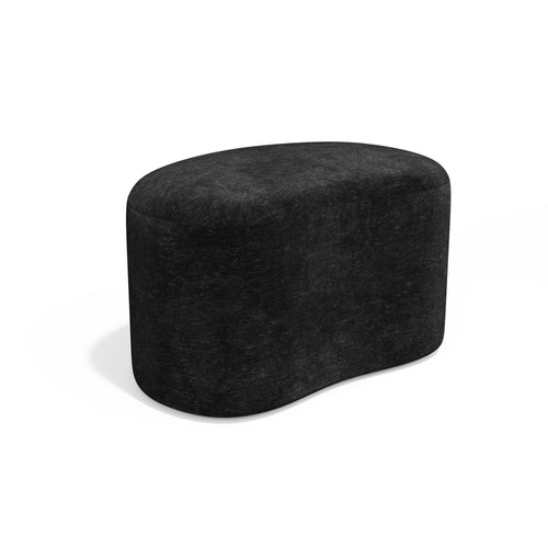 Sia Home - Zitzak 60 cm DUNE -  fluweel zwart 60cm