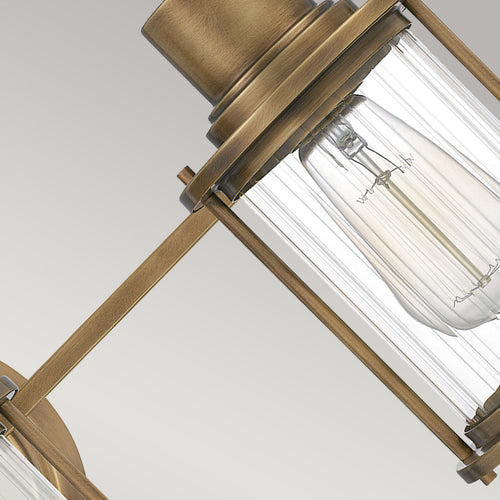 Elstead Quoizel Riggs Wandlamp Verweerd Messing, IP44