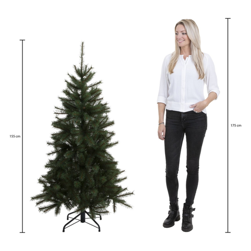 Triumph Tree Forest Frosted Kunstkerstboom - Kerstboom H155 x Ø119 cm - Groen
