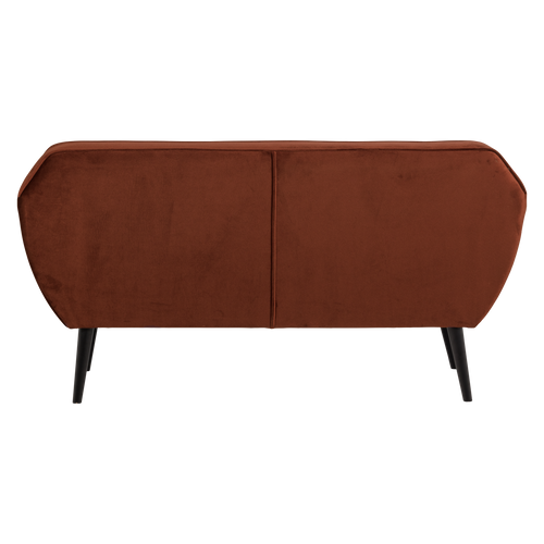 WOOOD bank 150 cm Rocco - Velvet - Roestbruin - 75x150x82