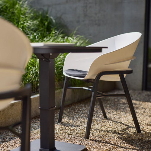 Hartman Tuinstoel Tubb - Wit - Zithoogte 46cm - Set Van 2 - vtwonen shop