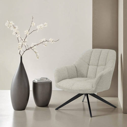 Livingfurn fauteuil Tom Sand - beige - stof
