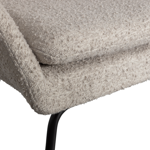 WOOOD fauteuil Ditte - Bouclé - Greige - 72x69x68 - vtwonen shop