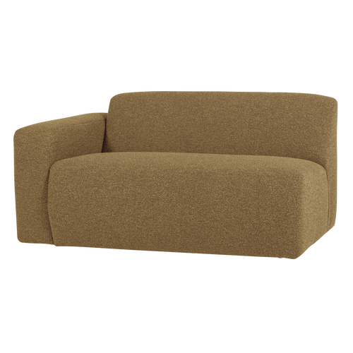 WOOOD 1,5-zits bank arm links Mojo Base - Bouclé - Geel/Bruin - 74x145x97