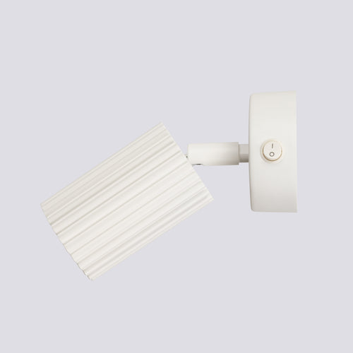 Sollux Lighting Wandlamp KARBON beige met schakelaar - 8x8x16cm