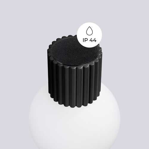 Sollux Lighting Wandlamp HALO zwart IP44 - 12x17x12cm