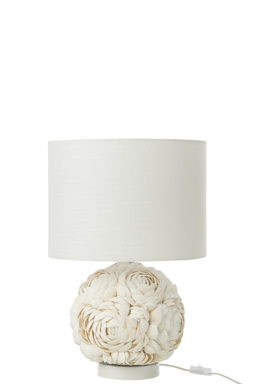 J-Line lamp - schelp - wit - small