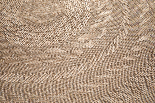 AFK Living vloerkleed BROOK - Vloerkleed geschikt voor gebruik binnenshuis en buitenshuis - beige - 160x160 cm