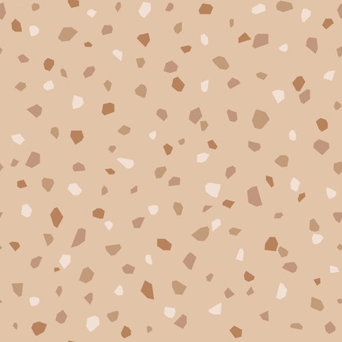 ESTAhome behang terrazzo beige en terracotta - 50 x 900 cm - 139825 - vtwonen shop