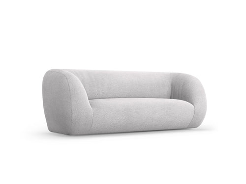 Cosmopolitan Design Bank Essen 2-zits, boucle, lichtgrijs - 95x210x86cm