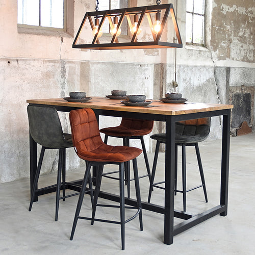 LABEL51 Hanglamp Roof - Zwart Metaal - 95x35x38cm - vtwonen shop