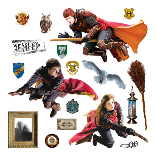 Sanders & Sanders muursticker Harry Potter grijs en rood - 30 x 30 cm - 601336