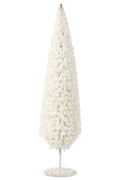 J-Line decoratie Kerstboom - kunststof - wit - large - vtwonen shop