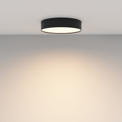 Maytoni plafondlamp Zon - Zwart - 30x30x6 cm