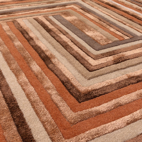 Vloerkleed MOMO Rugs Matrix Network Terracotta 200x300 cm - vtwonen shop