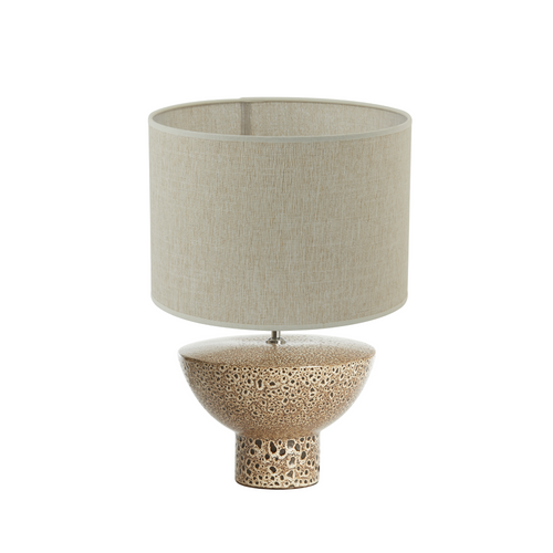 Tafellamp Yasur/Breska - Crème/Wit - Ø40x52cm - vtwonen shop