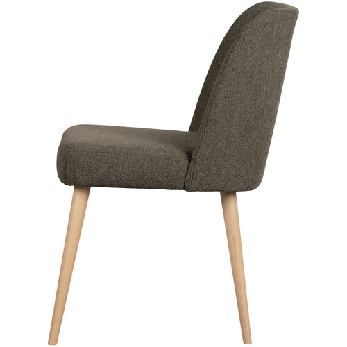 vtwonen eetkamerstoelen Force - Bouclé - Bruin - Set van 2 - vtwonen shop