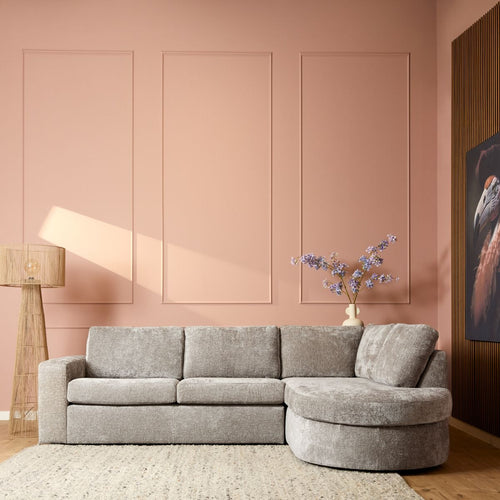 MySofa 2,5-zits Bank Alma - Beige Rechts - 264x192x84cm