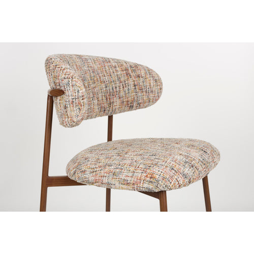 Housecraft Living Claes Barkrukken rugleuning 65 cm Multi - Set van 2