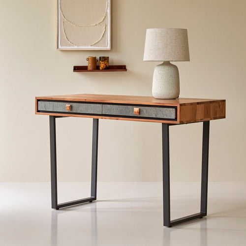 Tikamoon Bureau van massief acacia - Naturel - vtwonen shop